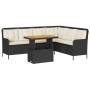 Garden sofa set 2 pieces and black synthetic rattan cushions by , Garden sets - Ref: Foro24-3262087, Price: 446,30 €, Discoun...