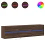 Wand-TV-Möbel mit LED in Eichenbraun 180x31x45 cm von , TV-Möbel - Ref: Foro24-3307939, Preis: 166,01 €, Rabatt: %