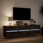 Wand-TV-Möbel mit LED in Eichenbraun 180x31x45 cm von , TV-Möbel - Ref: Foro24-3307939, Preis: 166,01 €, Rabatt: %