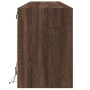 Mueble de TV de pared con LED marrón roble 180x31x45 cm de , Muebles TV - Ref: Foro24-3307939, Precio: 174,74 €, Descuento: %