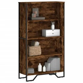 Engineered wood smoked oak bookshelf 80x31x137.5 cm by , Bookcases and shelves - Ref: Foro24-848631, Price: 71,92 €, Discount: %