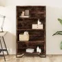 Engineered wood smoked oak bookshelf 80x31x137.5 cm by , Bookcases and shelves - Ref: Foro24-848631, Price: 71,92 €, Discount: %
