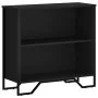 Engineered wood black shelf 80x31x74.5 cm by , Bookcases and shelves - Ref: Foro24-848619, Price: 45,62 €, Discount: %