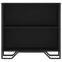 Engineered wood black shelf 80x31x74.5 cm by , Bookcases and shelves - Ref: Foro24-848619, Price: 45,62 €, Discount: %