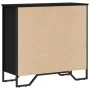 Engineered wood black shelf 80x31x74.5 cm by , Bookcases and shelves - Ref: Foro24-848619, Price: 45,62 €, Discount: %