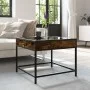 Mitteltisch mit Infinity LED in rauchiger Eiche 50x50x41 cm von , Couchtisch - Ref: Foro24-847679, Preis: 66,99 €, Rabatt: %