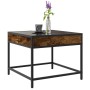 Coffee table with Infinity LED smoked oak 50x50x41 cm by , Coffee table - Ref: Foro24-847679, Price: 67,82 €, Discount: %