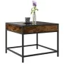 Mesa de centro con Infinity LED roble ahumado 50x50x41 cm de , Mesas de centro - Ref: Foro24-847679, Precio: 66,97 €, Descuen...