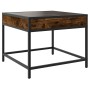 Coffee table with Infinity LED smoked oak 50x50x41 cm by , Coffee table - Ref: Foro24-847679, Price: 67,82 €, Discount: %