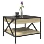 Coffee table with Infinity LED Sonoma oak 50x50x38 cm by , Coffee table - Ref: Foro24-847698, Price: 76,33 €, Discount: %