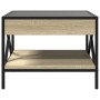 Mesa de centro con Infinity LED roble Sonoma 50x50x38 cm de , Mesas de centro - Ref: Foro24-847698, Precio: 77,31 €, Descuent...