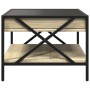 Mesa de centro con Infinity LED roble Sonoma 50x50x38 cm de , Mesas de centro - Ref: Foro24-847698, Precio: 77,31 €, Descuent...
