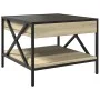 Coffee table with Infinity LED Sonoma oak 50x50x38 cm by , Coffee table - Ref: Foro24-847698, Price: 76,33 €, Discount: %