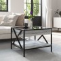Coffee table with Infinity LED Sonoma gray 50x50x38 cm by , Coffee table - Ref: Foro24-847700, Price: 76,35 €, Discount: %