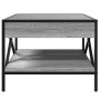Coffee table with Infinity LED Sonoma gray 50x50x38 cm by , Coffee table - Ref: Foro24-847700, Price: 76,35 €, Discount: %