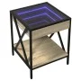 Coffee table with Infinity LED Sonoma oak 40x40x49 cm by , Coffee table - Ref: Foro24-847693, Price: 65,34 €, Discount: %