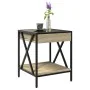 Coffee table with Infinity LED Sonoma oak 40x40x49 cm by , Coffee table - Ref: Foro24-847693, Price: 65,34 €, Discount: %