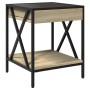 Coffee table with Infinity LED Sonoma oak 40x40x49 cm by , Coffee table - Ref: Foro24-847693, Price: 66,40 €, Discount: %