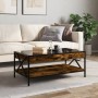 Couchtisch mit Infinity LED in geräucherter Eiche 90x50x38 cm von , Couchtisch - Ref: Foro24-847709, Preis: 98,20 €, Rabatt: %