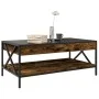 Coffee table with Infinity LED smoked oak 90x50x38 cm by , Coffee table - Ref: Foro24-847709, Price: 97,01 €, Discount: %