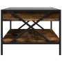Coffee table with Infinity LED smoked oak 90x50x38 cm by , Coffee table - Ref: Foro24-847709, Price: 98,20 €, Discount: %