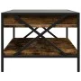 Coffee table with Infinity LED smoked oak 90x50x38 cm by , Coffee table - Ref: Foro24-847709, Price: 97,01 €, Discount: %