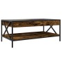 Coffee table with Infinity LED smoked oak 90x50x38 cm by , Coffee table - Ref: Foro24-847709, Price: 98,20 €, Discount: %