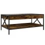 Coffee table with Infinity LED smoked oak 90x50x38 cm by , Coffee table - Ref: Foro24-847709, Price: 97,01 €, Discount: %