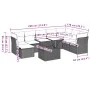 Gartenmöbel-Set 9-teilig mit Kissen aus hellem grauem Kunst-Rattan. von , Gartensets - Ref: Foro24-3266792, Preis: 659,23 €, ...