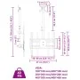 Deckenhalterung für TV-Bildschirme von 32''-65'' Max VESA 400x400 mm 40 kg von , Monitor- und TV-Ständer - Ref: Foro24-379576...