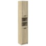 Armario de baño madera ingeniería roble Sonoma 32x34x188,5 cm de , Muebles de baño - Ref: Foro24-849656, Precio: 79,56 €