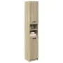 Engineered wood bathroom cabinet in Sonoma oak, measuring 32x34x188.5 cm. by , Bathroom furniture - Ref: Foro24-849656, Price...
