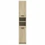 Engineered wood bathroom cabinet in Sonoma oak, measuring 32x34x188.5 cm. by , Bathroom furniture - Ref: Foro24-849656, Price...