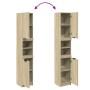 Armario de baño madera ingeniería roble Sonoma 32x34x188,5 cm de , Muebles de baño - Ref: Foro24-849656, Precio: 79,56 €