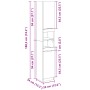 Armario de baño madera ingeniería roble Sonoma 32x34x188,5 cm de , Muebles de baño - Ref: Foro24-849656, Precio: 79,56 €