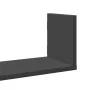 Set of 3 wall shelves made of black engineered wood, 58x18x18 cm. by , Shelves and shelves - Ref: Foro24-853282, Price: 29,00...