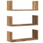 Wall shelves 3 units engineered wood artisian 58x18x18 cm by , Shelves and shelves - Ref: Foro24-853289, Price: 29,65 €, Disc...