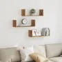 Wall shelves 3 units engineered wood artisian 58x18x18 cm by , Shelves and shelves - Ref: Foro24-853289, Price: 29,65 €, Disc...