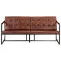 3-seater sofa made of genuine brown goat leather by , Sofas - Ref: Foro24-288284, Price: 503,77 €, Discount: %