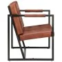 3-seater sofa made of genuine brown goat leather by , Sofas - Ref: Foro24-288284, Price: 503,77 €, Discount: %