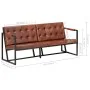 3-seater sofa made of genuine brown goat leather by , Sofas - Ref: Foro24-288284, Price: 503,77 €, Discount: %
