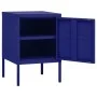 Nachttisch aus marineblauem Stahl 35x35x51 cm von , Nachttische - Ref: Foro24-336208, Preis: 72,16 €, Rabatt: %