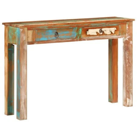 Solid recycled wood console table 110x30x75 cm by , Side tables - Ref: Foro24-352781, Price: 212,13 €, Discount: %