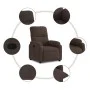 Sillón reclinable tela de microfibra marrón by , Armchairs - Ref: Foro24-373448, Price: 249,31 €, Discount: %