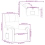 Sillón reclinable tela de microfibra marrón de , Sillones - Ref: Foro24-373448, Precio: 252,96 €, Descuento: %