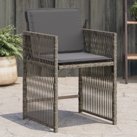 Gartensofas mit 4 Stück grauen Kissen aus synthetischem Rattan von , Gartenstühle - Ref: Foro24-365036, Preis: 197,21 €, Raba...