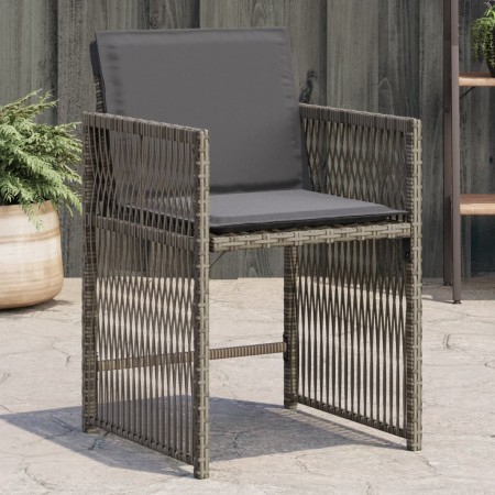 Gartensofas mit 4 Stück grauen Kissen aus synthetischem Rattan von , Gartenstühle - Ref: Foro24-365036, Preis: 197,21 €, Raba...