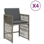 Gartensofas mit 4 Stück grauen Kissen aus synthetischem Rattan von , Gartenstühle - Ref: Foro24-365036, Preis: 193,39 €, Raba...