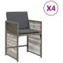 Gartensofas mit 4 Stück grauen Kissen aus synthetischem Rattan von , Gartenstühle - Ref: Foro24-365036, Preis: 197,21 €, Raba...
