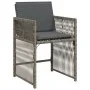 Sillones de jardín con cojines 4 uds ratán sintético gris by , Garden chairs - Ref: Foro24-365036, Price: 193,39 €, Discount: %
